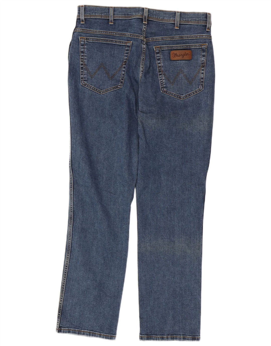 Wrangler Herre Texas Straight Jeans W36 L32 Blå Bomuld