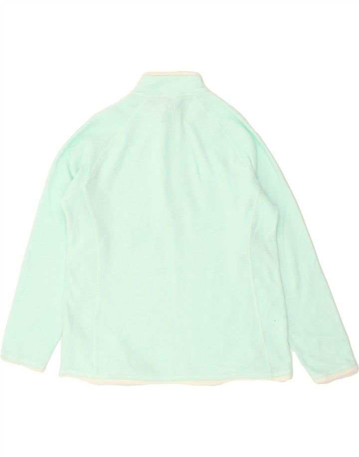 MOUNTAIN WAREHOUSE Womens Zip Neck Fleece Jumper UK 16 Large  Blue Vintage Mountain Warehouse and Second-Hand Mountain Warehouse from Messina Hembry 