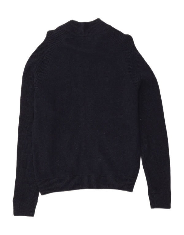 Marks & Spencer herre cardigan sweater Medium marineblå lammeuld