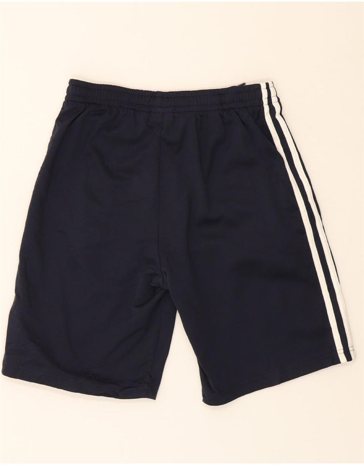 ADIDAS Girls Sport Shorts 13-14 Years Navy Blue Polyester Vintage Adidas and Second-Hand Adidas from Messina Hembry 