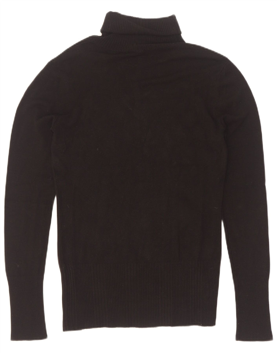 Guess Dame grafisk rullehals sweater UK 12 Medium Black