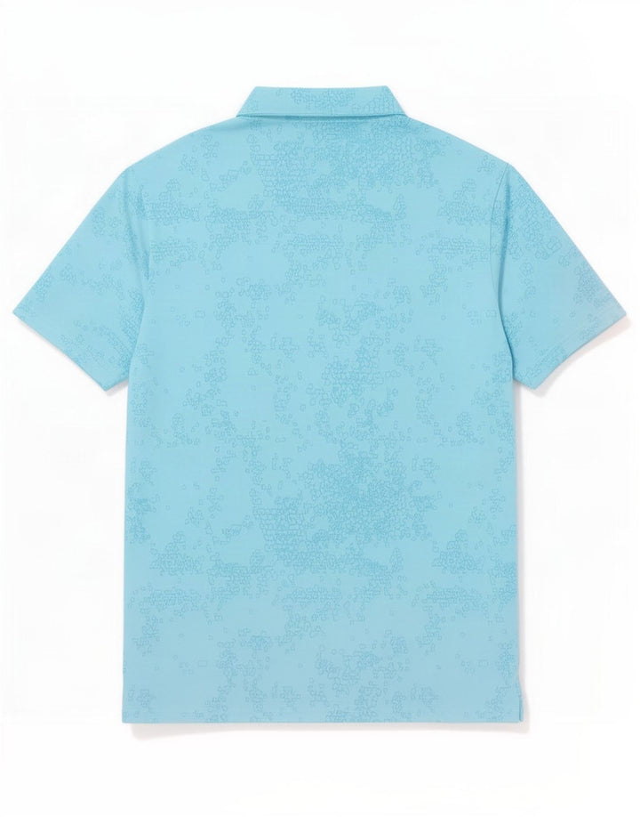 Adidas Polo Shirt til mænd XL Blå Geometrisk Polyester