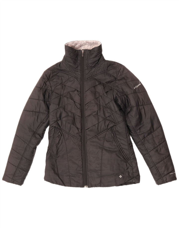 Columbia Womens Interchange Liner Windbreaker Jacket UK 10 Small Black