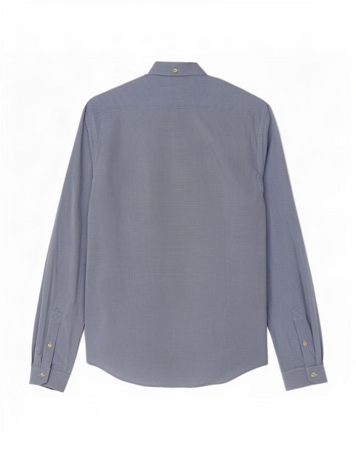 Barbour Herre Slim Fit skjorte Medium Blue Gingham Cotton