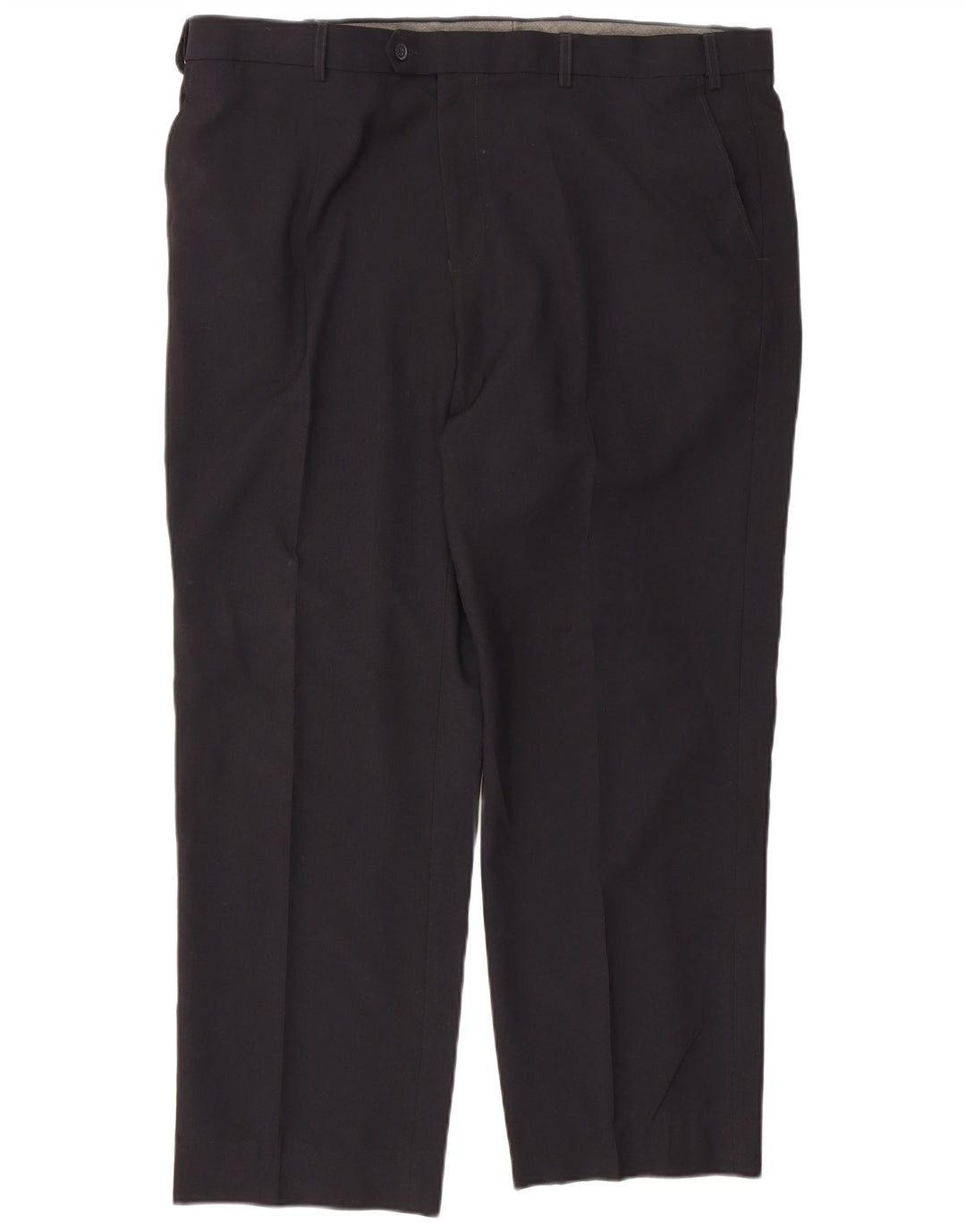 Marks & Spencer Herre Lige Regular Fit Suit Bukser W42 L29 Sort