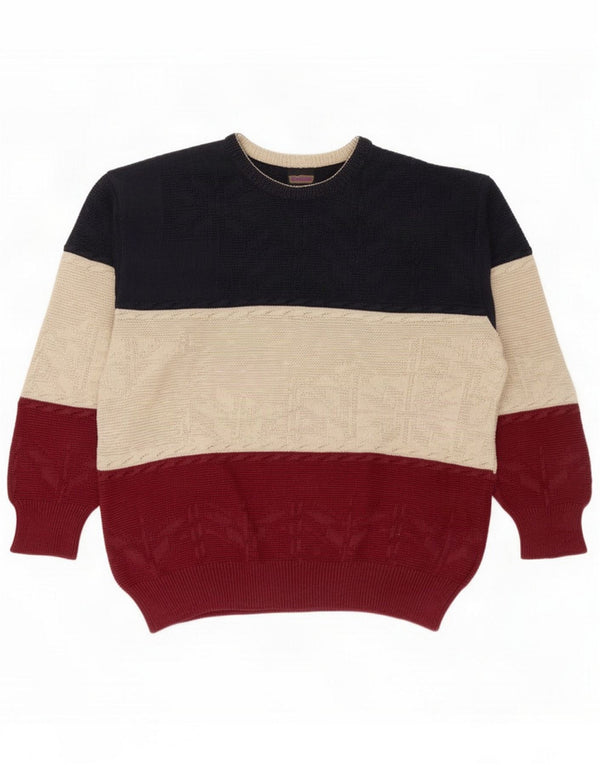 WESTBURY Mens Boat Neck Jumper Sweater IT 52/54 Large Multicoloured
