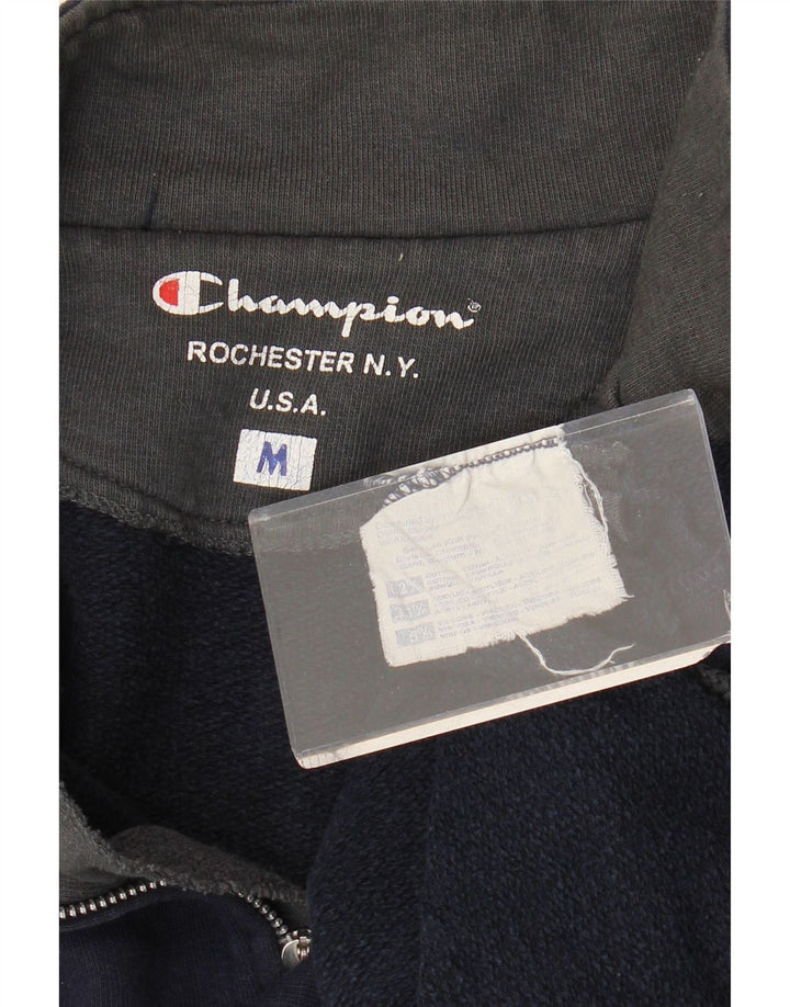 CHAMPION Sweatshirt med lynlås til mænd, medium marineblå bomuld