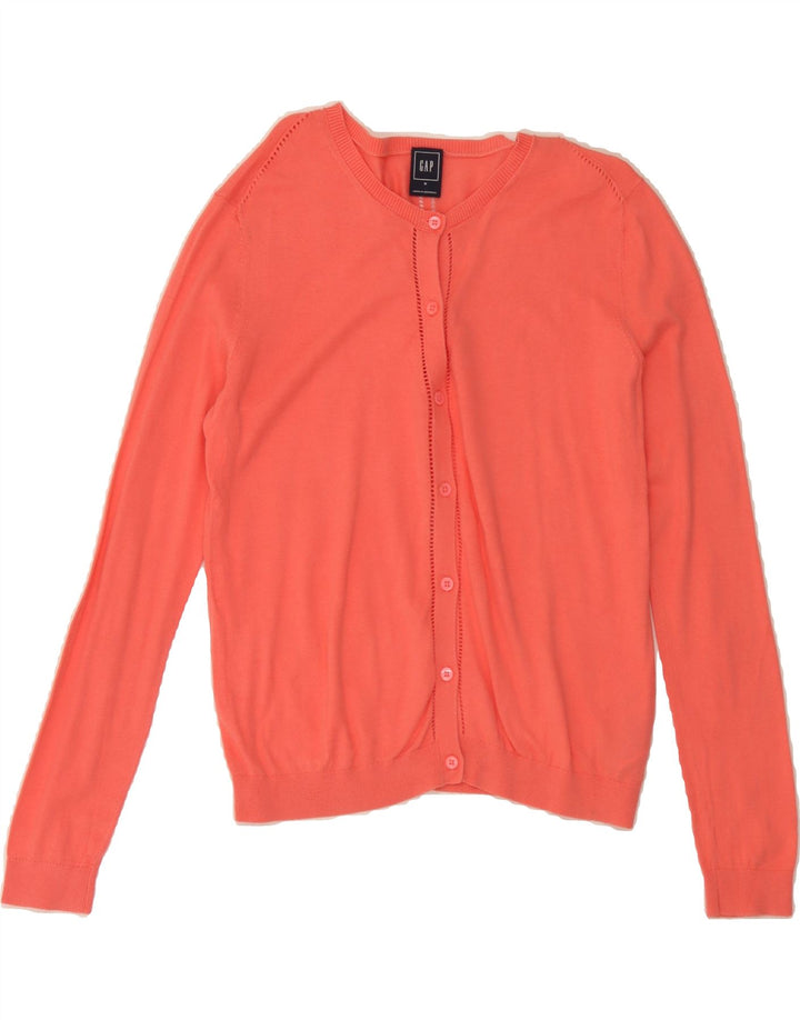 GAP Womens Cardigan Sweater UK 14 Medium Pink Cotton Vintage Gap and Second-Hand Gap from Messina Hembry 