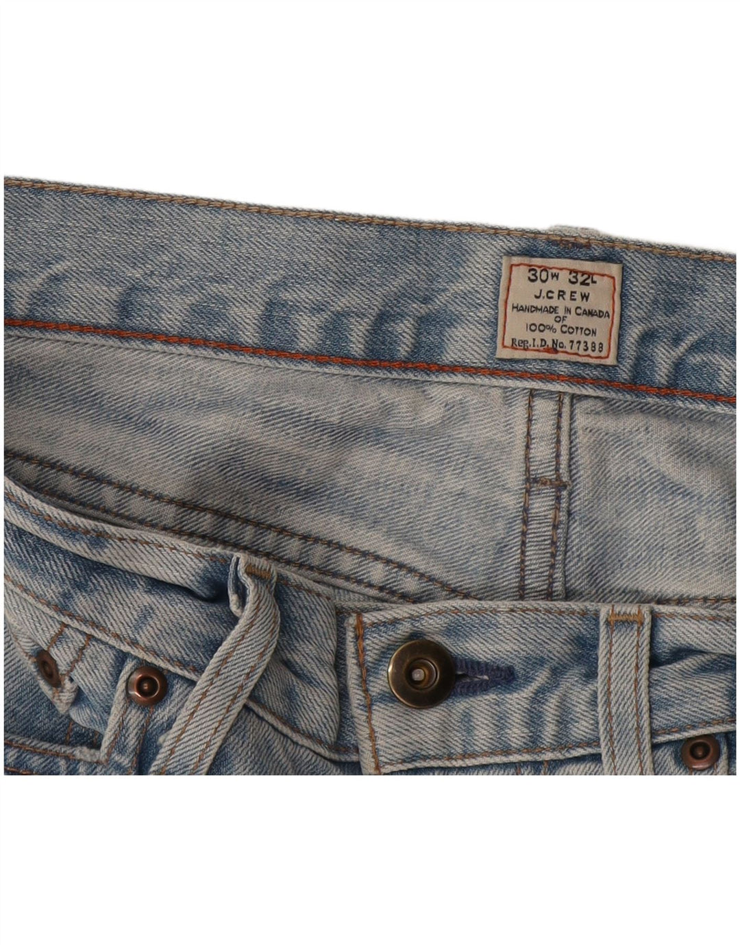 J. Crew Straight Jeans til mænd W30 L32 blå bomuld