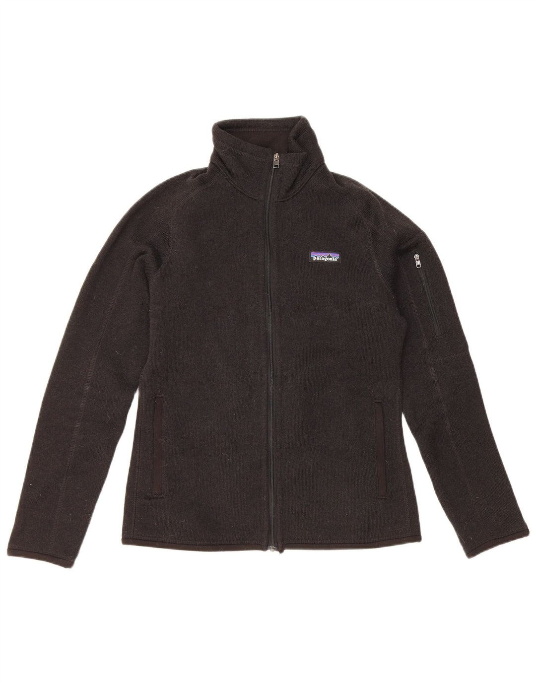 Patagonia Womens Regular Fit træningsdragt Topjakke UK 10 Small Black