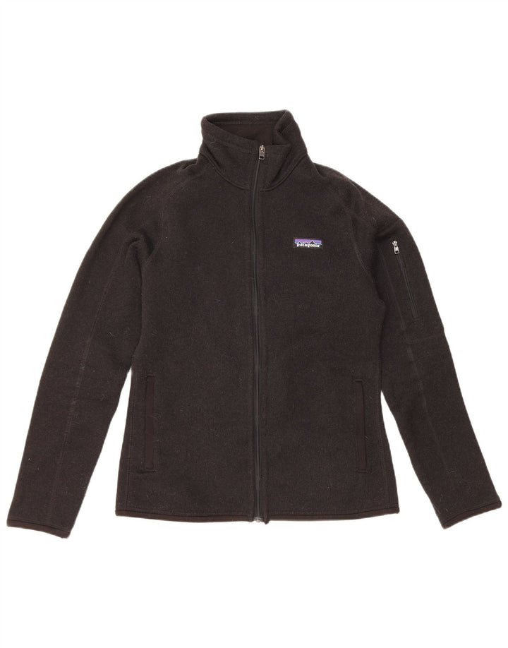 Patagonia Womens Regular Fit træningsdragt Topjakke UK 10 Small Black