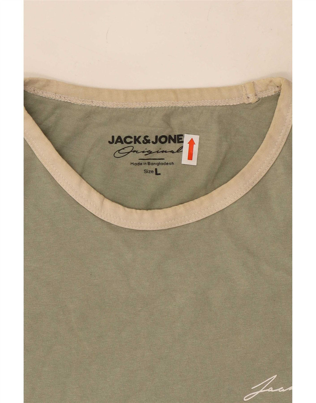 Jack & Jones Herre T-Shirt Top Stor Grøn Bomuld