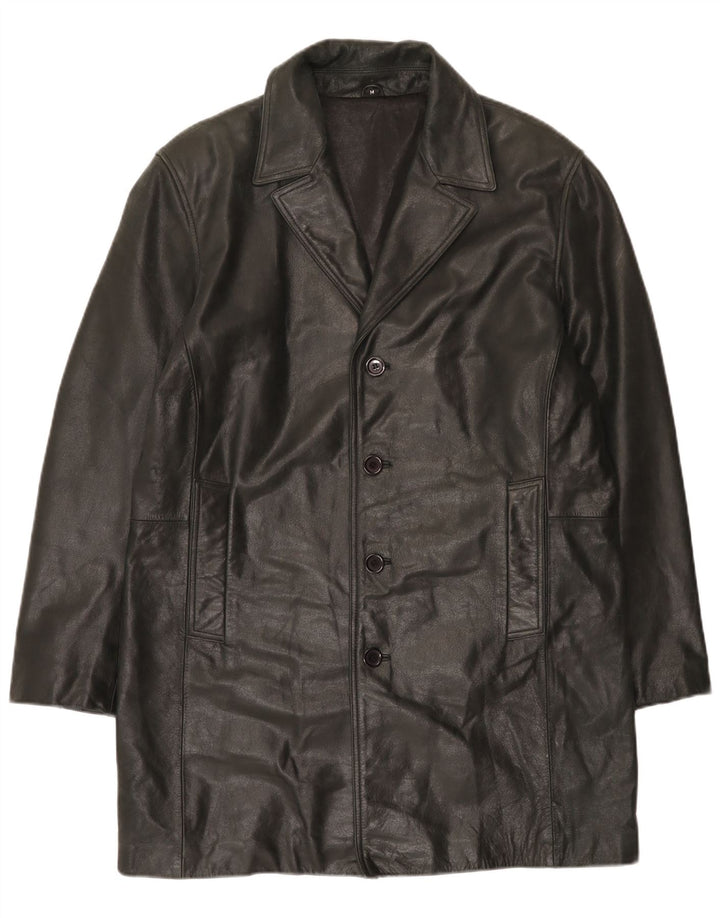 Buffalo Herre Læderfrakke UK 38 Medium Sort