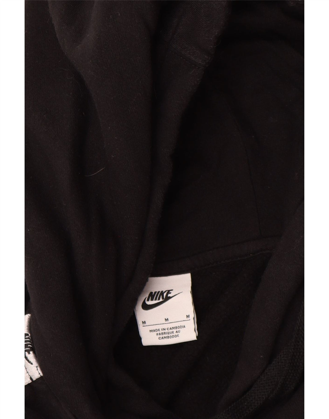 Nike grafisk hættetrøje til mænd Medium Sort Colourblock Bomuld