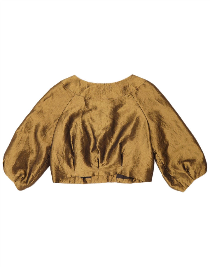 Nissa Dame 3/4 ærmet Bolero Top EU 40 Medium Khaki Polyester