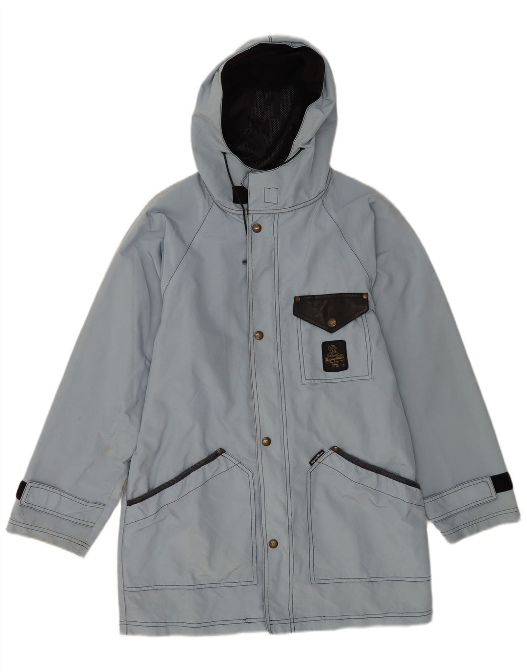 REFRIGIWEAR Vindjakke med hætte til mænd UK 34 XS Blå polyamid