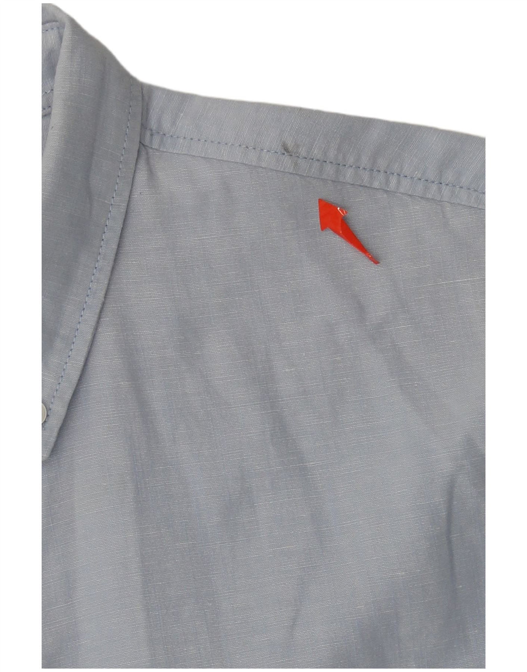Superdry Kortærmet Herreskjorte Stor Blå Linen