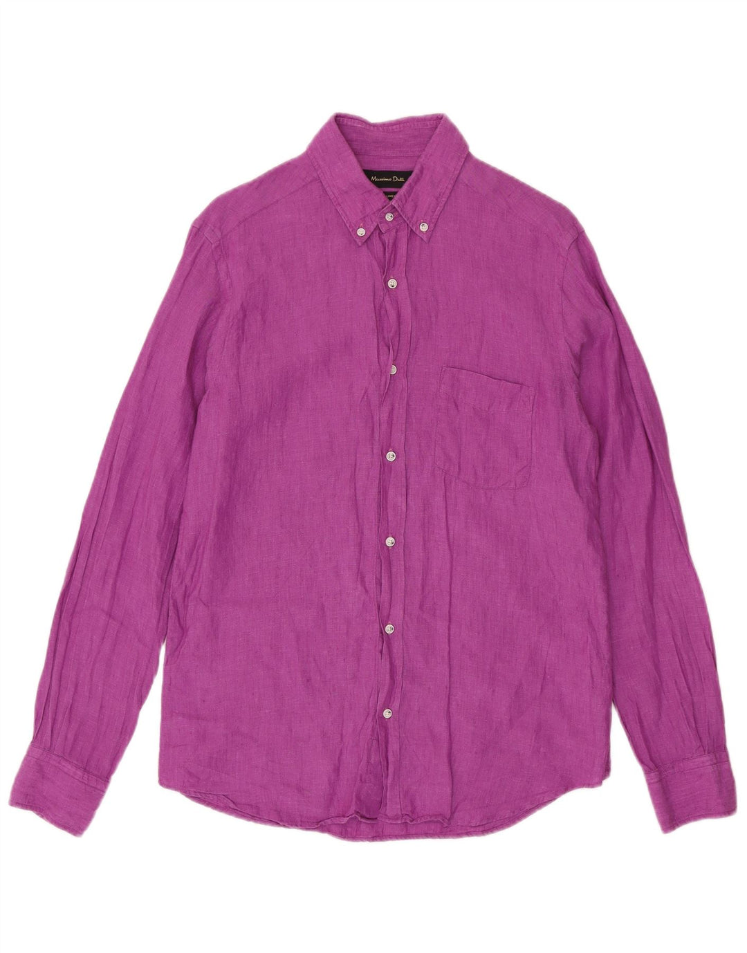 Massimo Dutti Herreskjorte Medium Lilla Linned