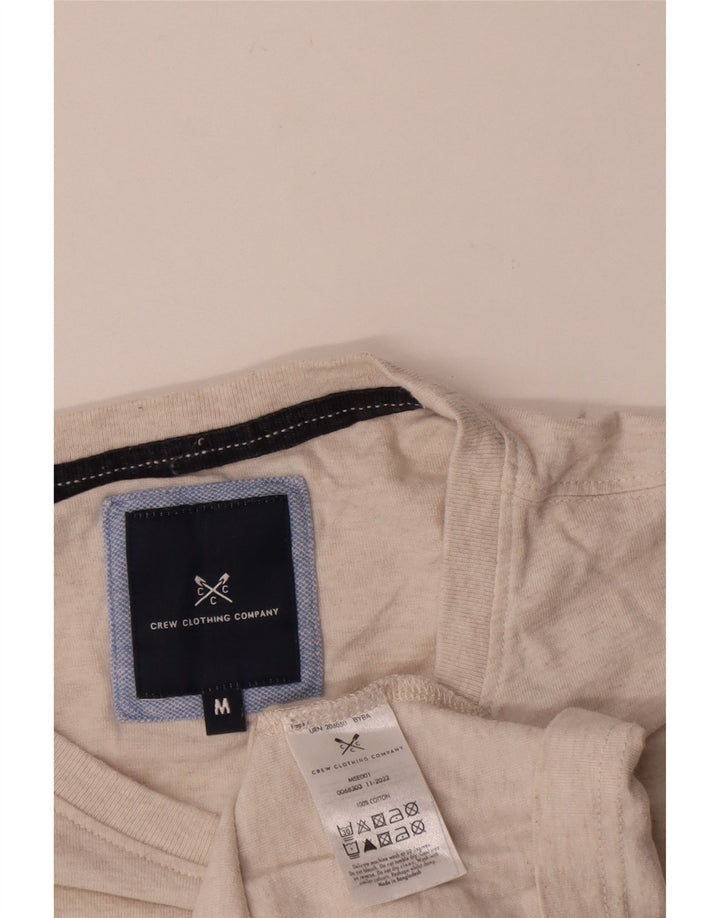 Crew Clothing Herre T-Shirt Top Medium Beige Flecked Bomuld