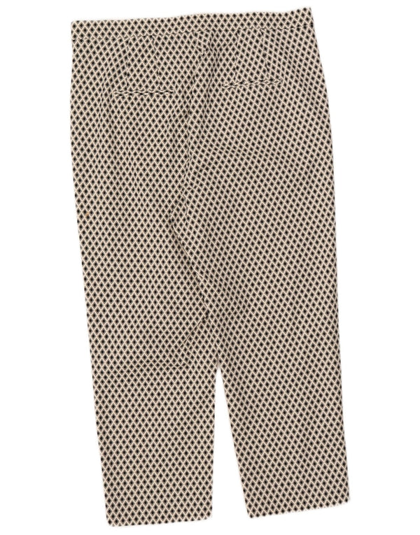Marks & Spencer Womens Cropped Trousers UK 16 Large W34 L24 Off White