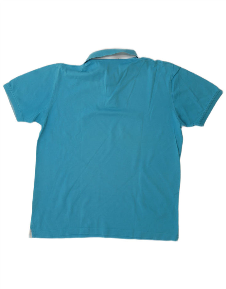 HARMONT & BLAINE Herre Regular Fit Polo Shirt Stor Blå Bomuld