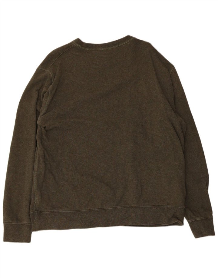 Marks & Spencer Dame Sweatshirt Jumper UK 20 2XL Khaki Bomuld