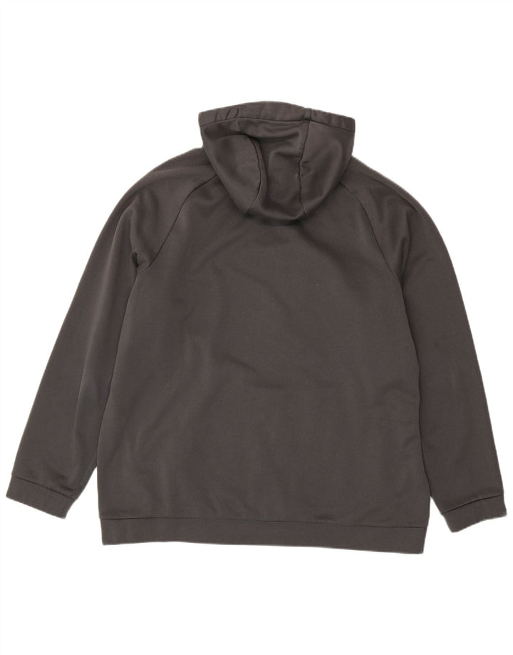 NIKE Herre Dri Fit grafisk hættetrøje XL Grå polyester