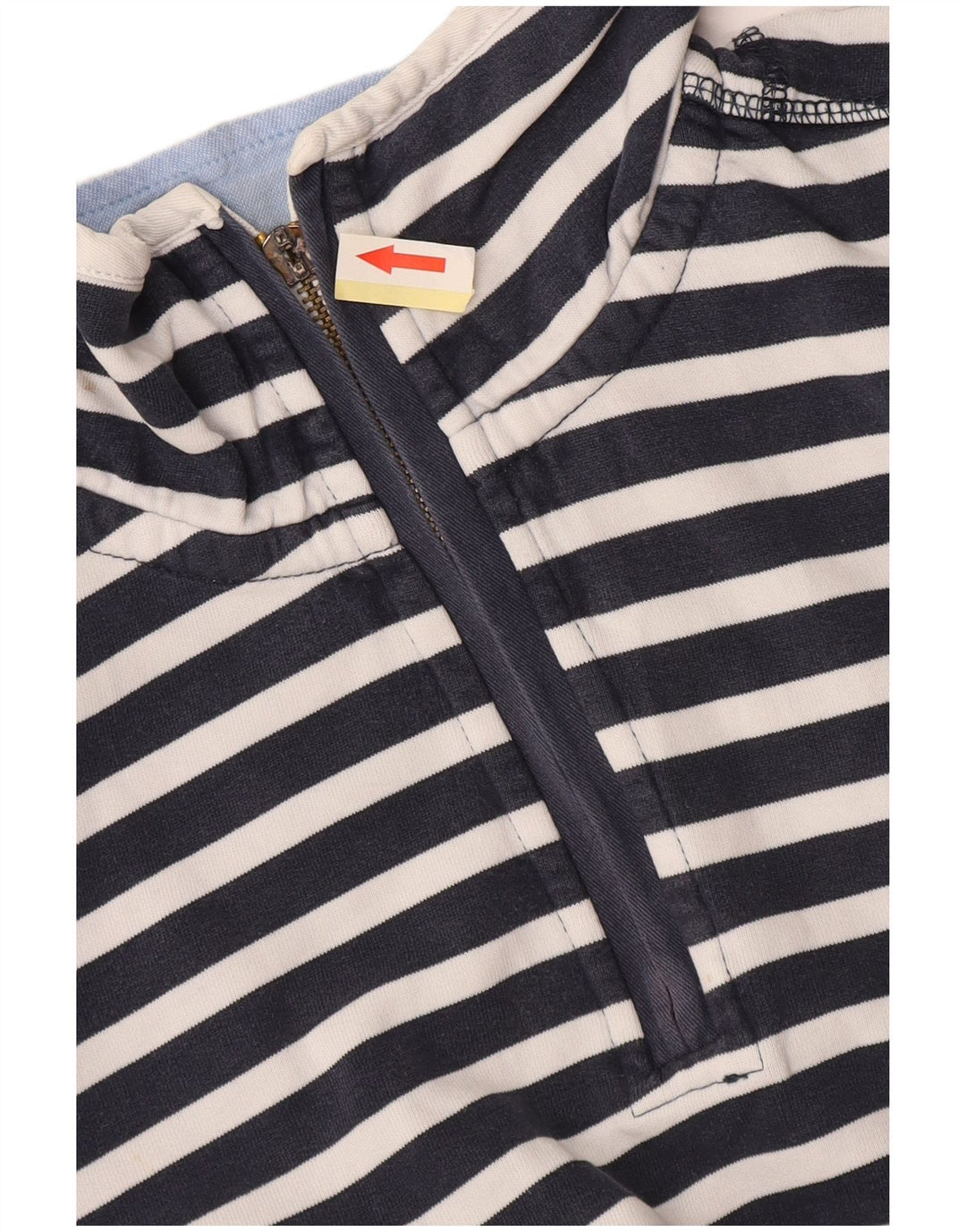 Besætningstøj Dame Loose Fit Sweatshirt Jumper UK 10 Small Blue Nautical