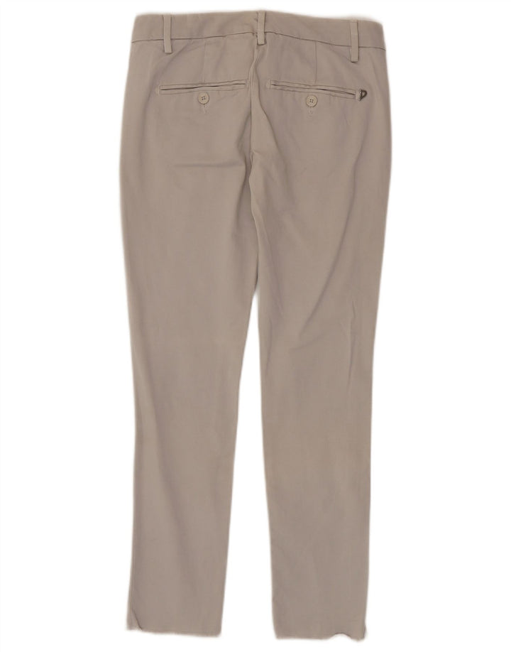 Dondup Dame Slim Chino Bukser W25 L27 Grå Bomuld