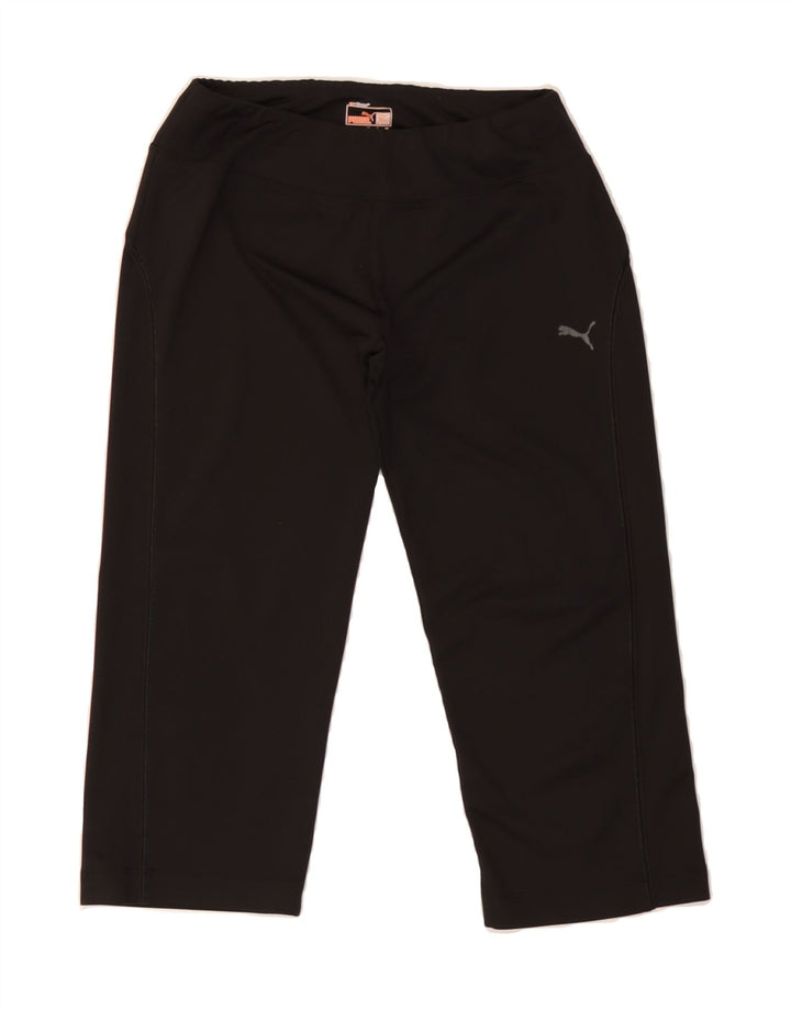 PUMA Womens Capri Tracksuit Trousers UK 10 Small  Black Polyester Vintage Puma and Second-Hand Puma from Messina Hembry 