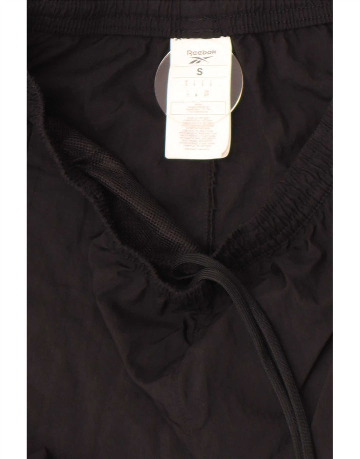 Reebok Dame træningsdragt Bukser Joggers UK 8 Small Black Nylon