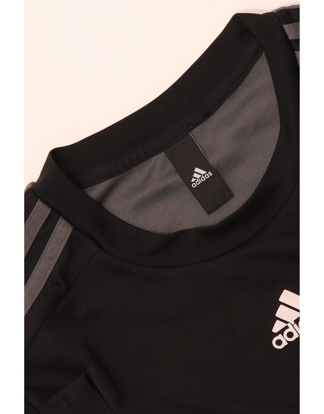 Adidas Herre T-Shirt Top Medium Sort Colourblock