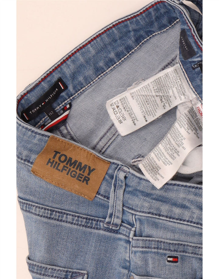 Tommy Hilfiger Boys Straight Jeans 12-13 år Blå Bomuld