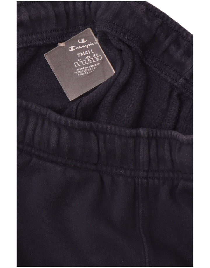 CHAMPION Mens Graphic Tracksuit Trousers Joggers Small Navy Blue