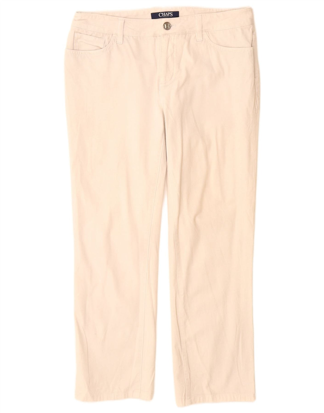 Chaps Petite lige cropped bukser til kvinder US 8 Medium W28 L25 Off White