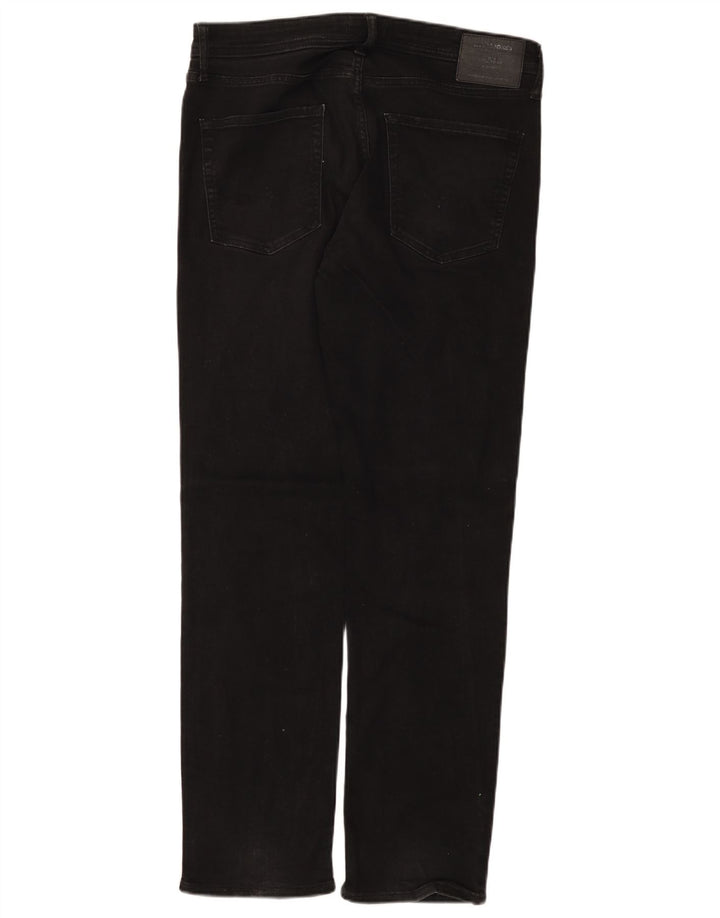 Jack & Jones Straight Jeans til mænd W34 L34 Sort bomuld