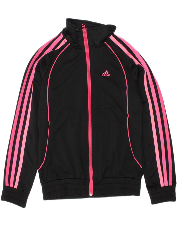 Adidas Pige Træningsdragt Topjakke 9-10 År Sort Polyester