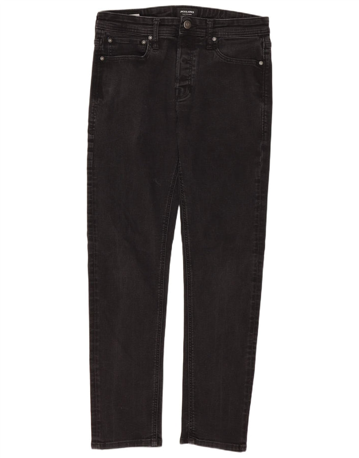 Jack & Jones Herre Slim Jeans W32 L32 Sort Bomuld
