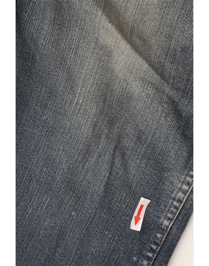 Wrangler Herre Texas Stretch Straight Jeans W33 L30 Blå Bomuld