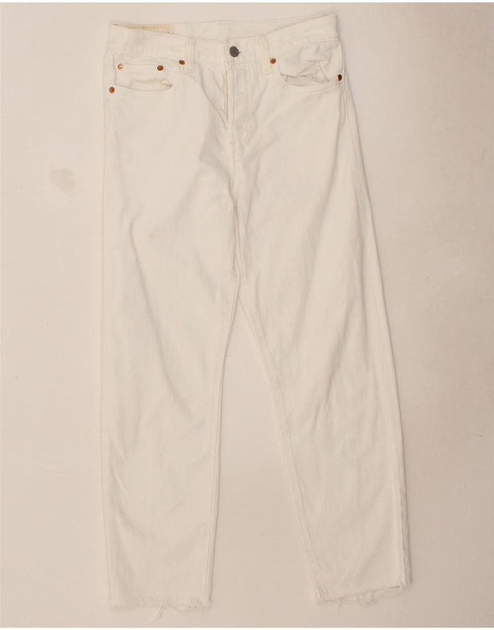 LEVI'S Womens Slim Jeans W27 L26 White Cotton Vintage Levi's and Second-Hand Levi's from Messina Hembry 