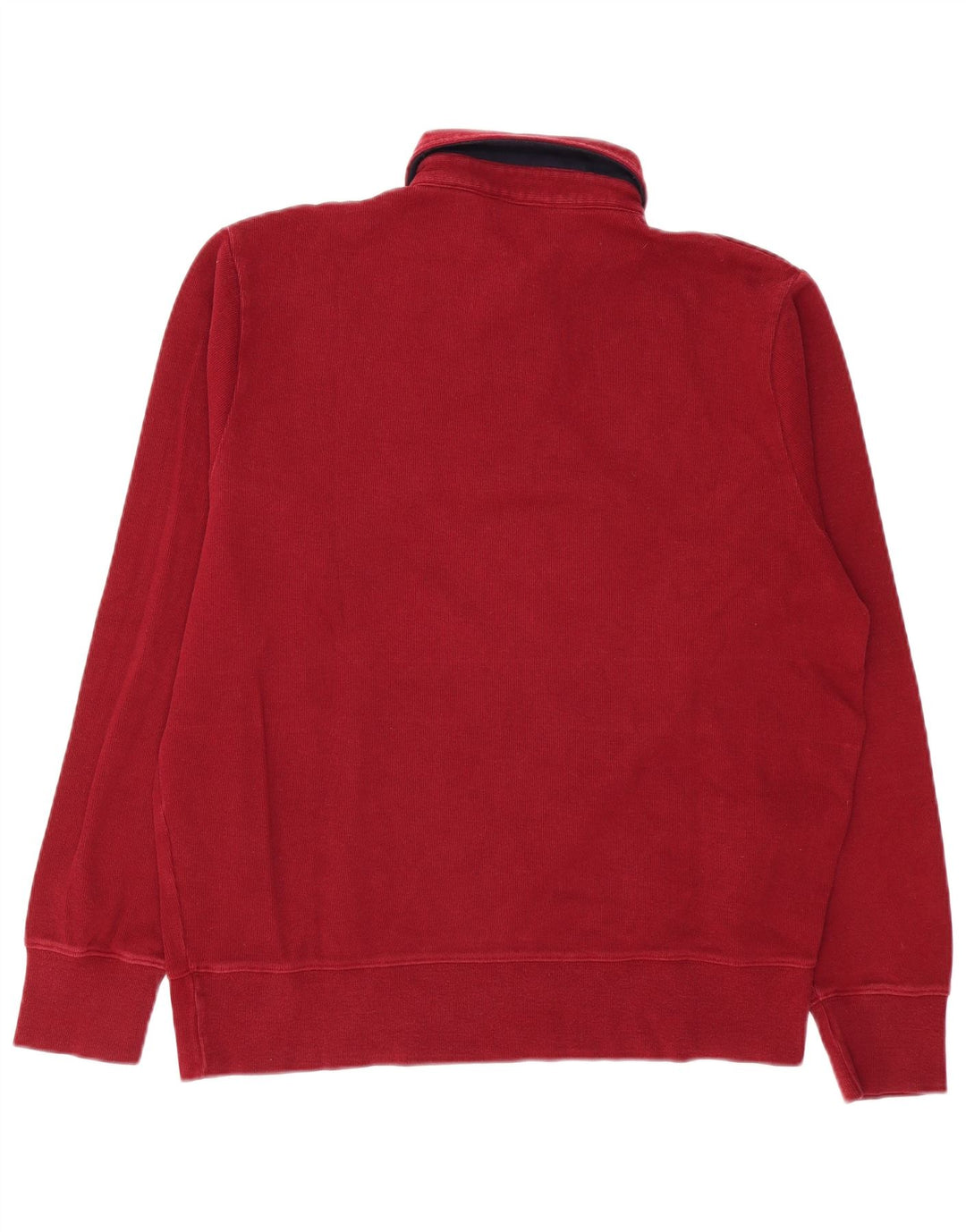 GANT Herre Polo Neck Sweatshirt Jumper Stor Bourgogne Bomuld