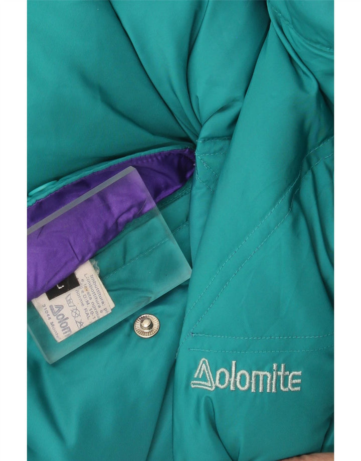 Dolomite Dame Hætte Vendbar Polstret Jakke UK 16 Stor Blå Polyester
