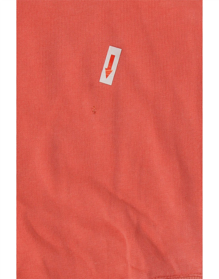 Bedste firma Dame Oversized Grafisk Sweatshirt Jumper UK 10 Small Orange