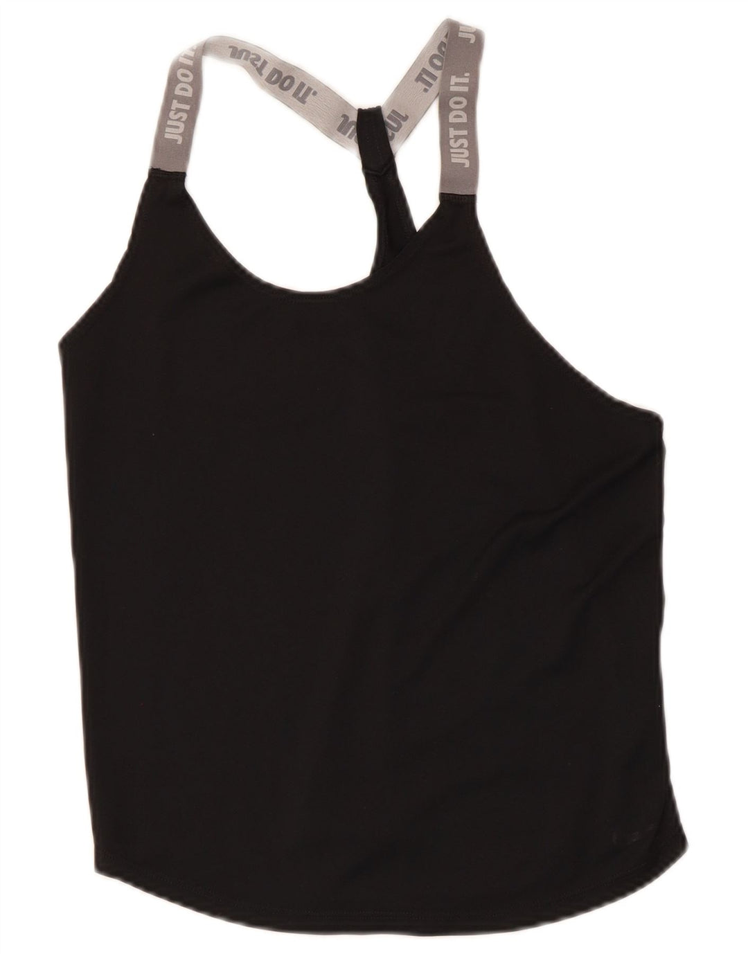 Nike Dame Grafisk Vest Top UK 8 Small Black Colourblock Polyester