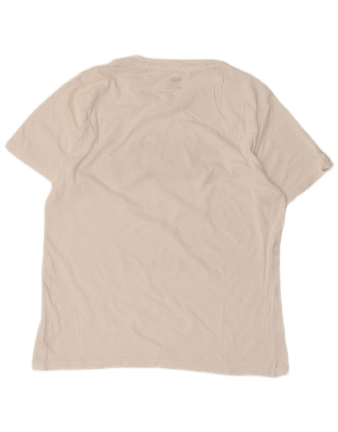 LEVI'S Dame Grafisk T-Shirt Top UK 10 Small White