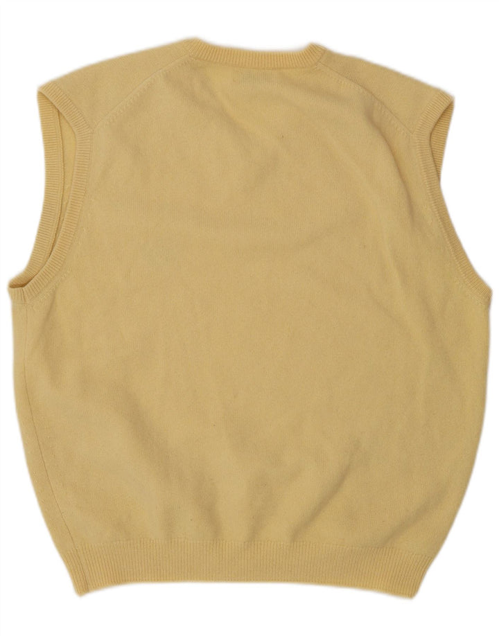 Peter Scott Herre Vest Tank Top UK 42 Stor Gul Uld
