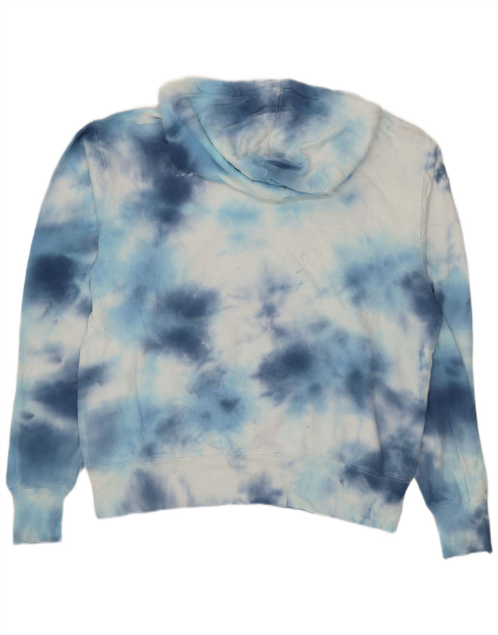 Champion Herre hættetrøje Jumper Medium Blue Tie Dye Bomuld