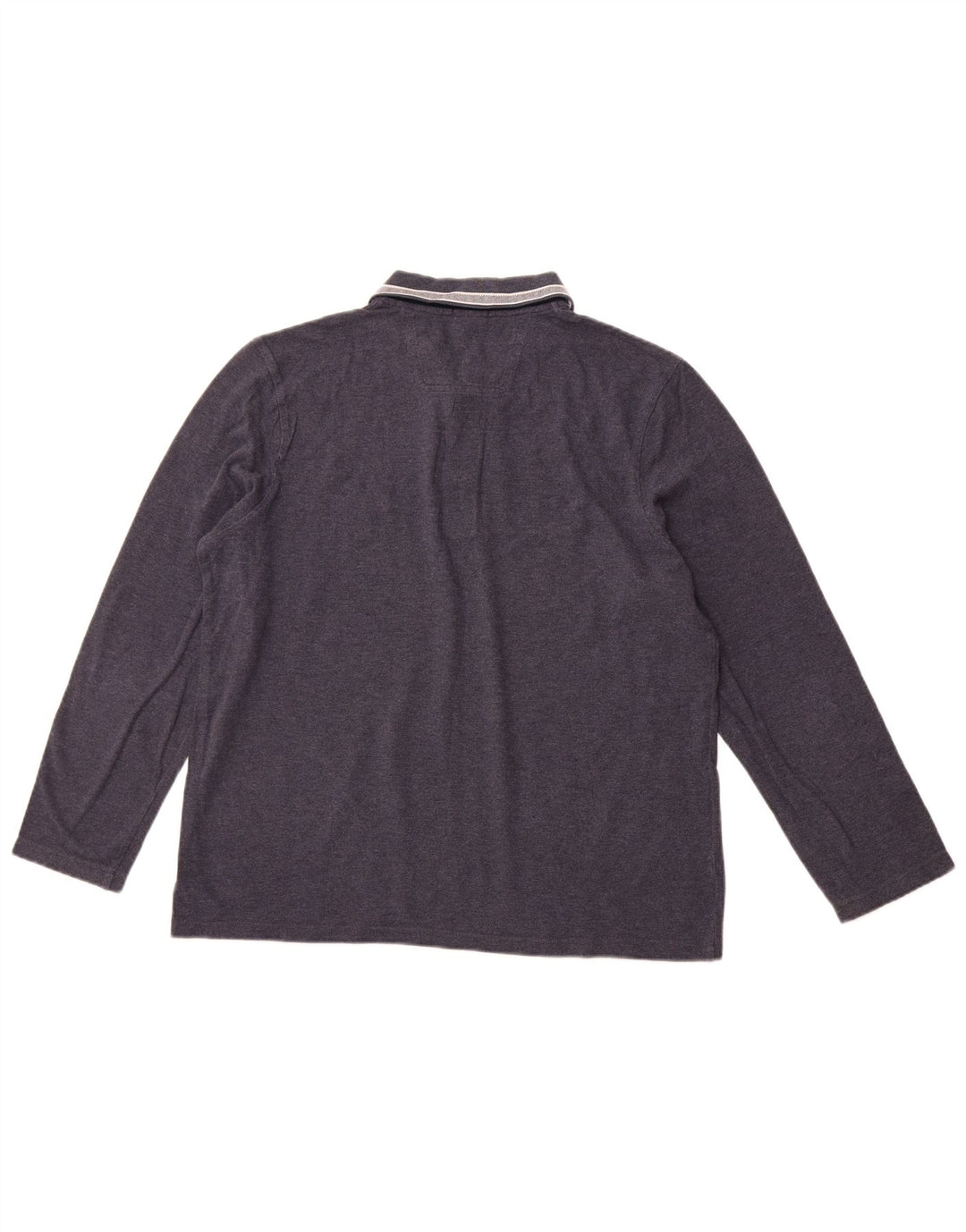 HUGO BOSS Herre Regular Fit langærmet poloshirt XL marineblå bomuld