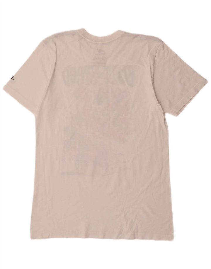 Nike Herre Regular Fit Grafisk T-shirt Top Medium White