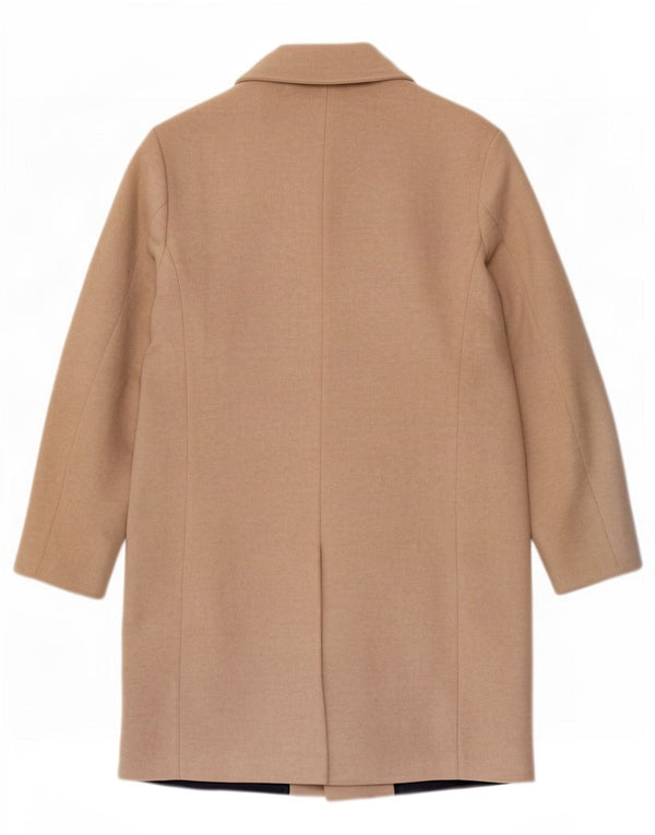 Zara Herre Overfrakke UK 40 Stor Beige Polyamid